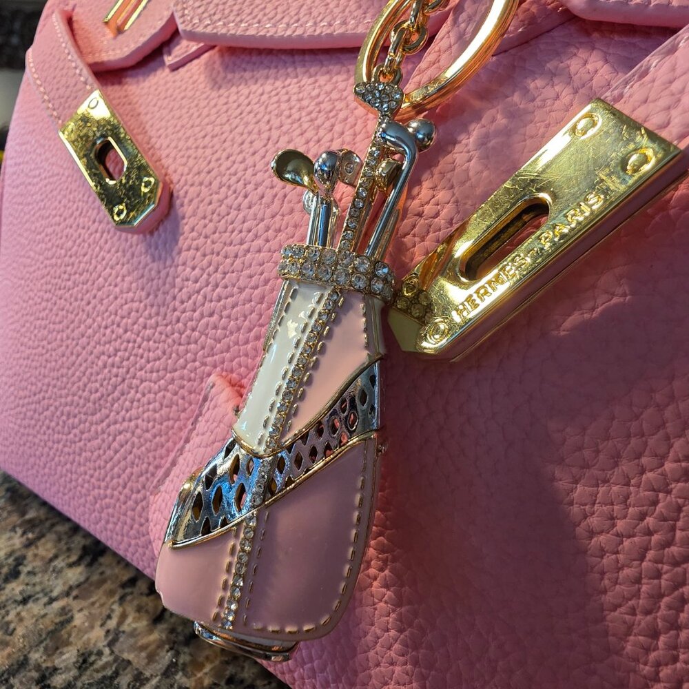 SALE!!  Pink Golf Bag Handbag Charm/Keychain NWOT